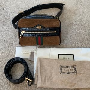 SOLD NEW Gucci Ophidia Suede Belt Bag